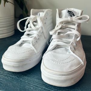 White High Top Vans